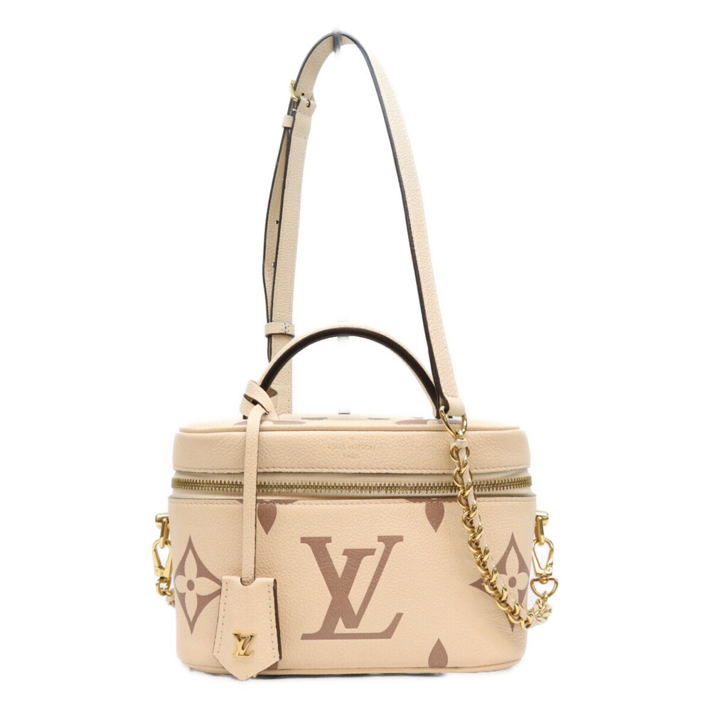 LOUIS VUITTON M45599 Bois de Rose Empreinte Vanity PM Shoulder Bag, Beige, Go...